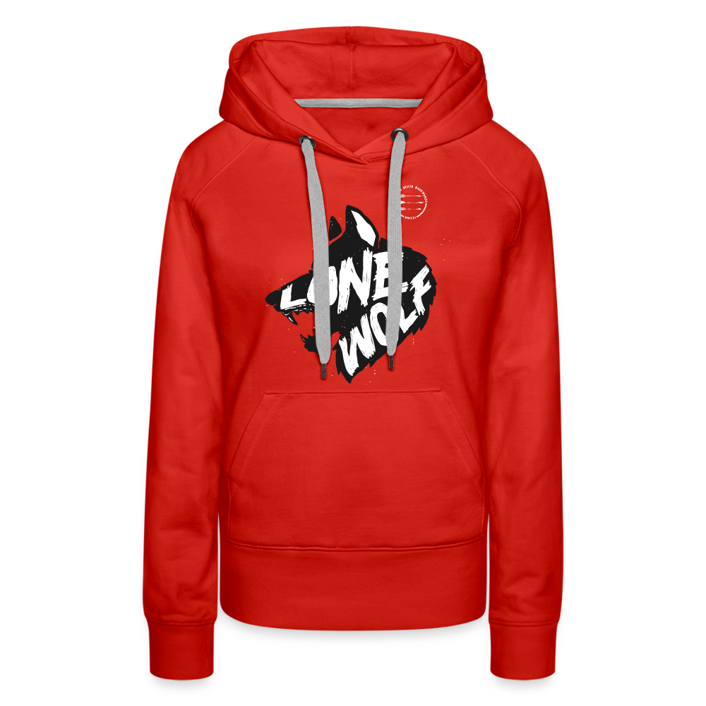 Lone Wolf Hoodie - red