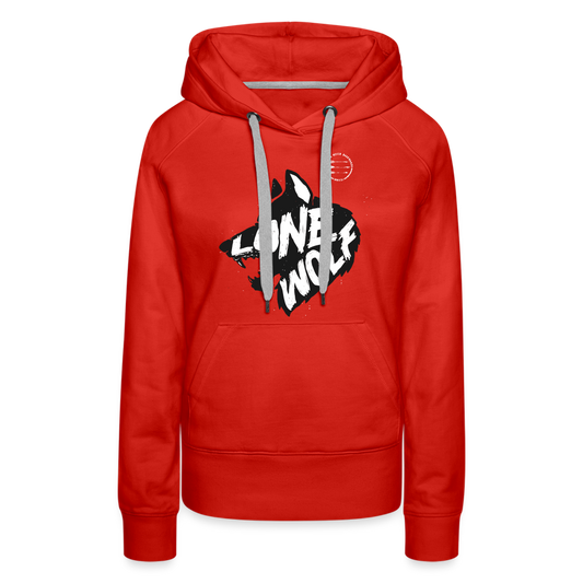 Lone Wolf Hoodie - red