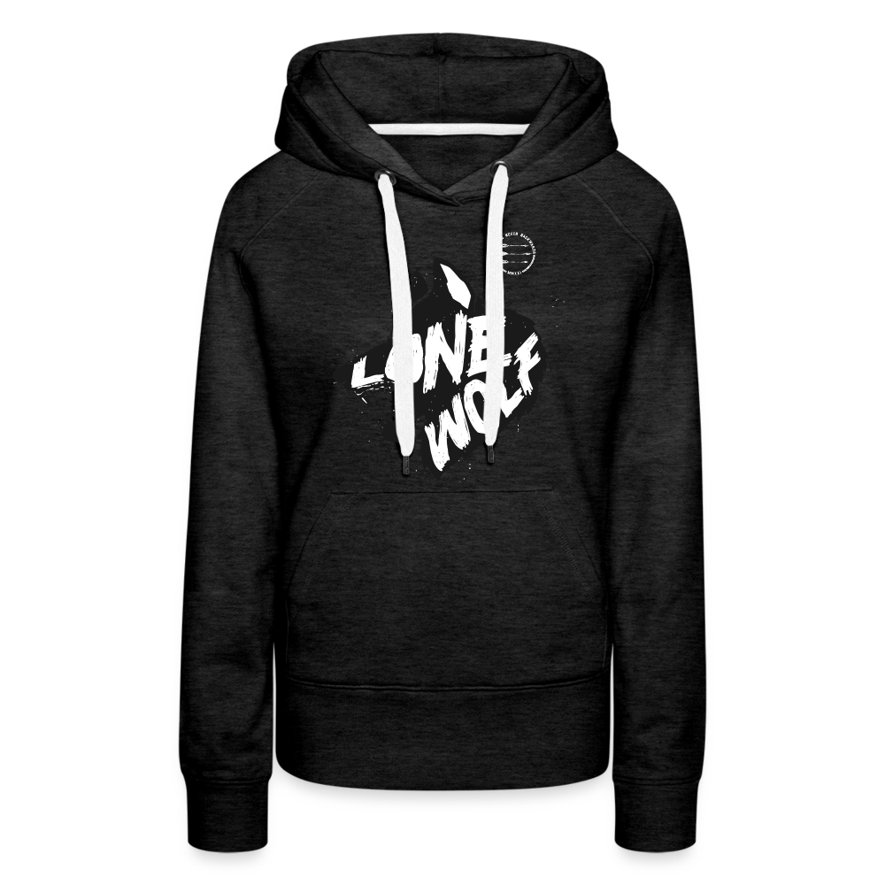 Lone Wolf Hoodie - charcoal grey