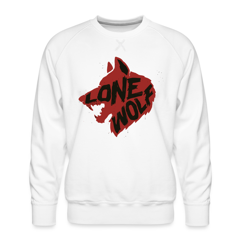 Lone Wolf Sweatshirt - white