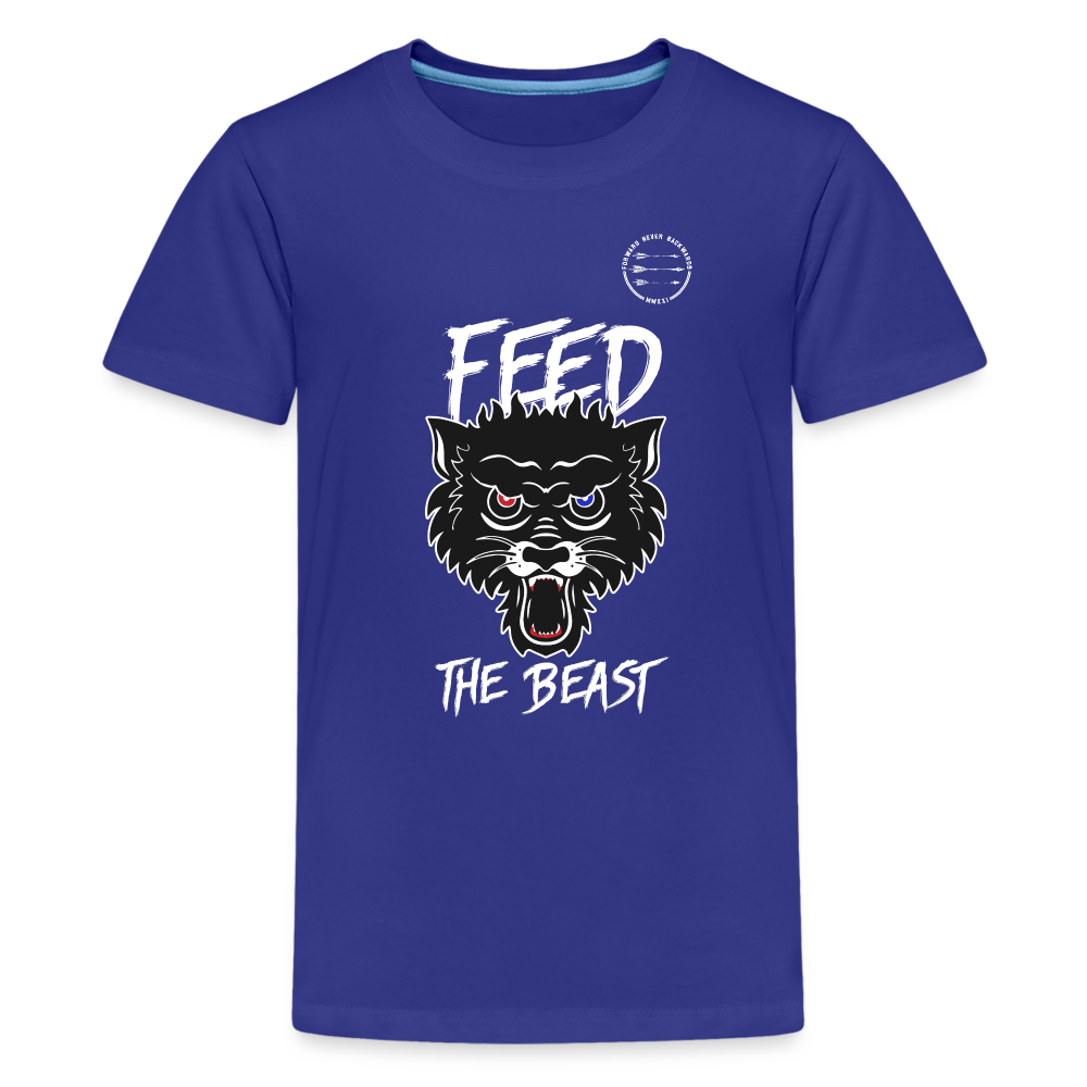Kids' Feed the Beast T-Shirt - royal blue