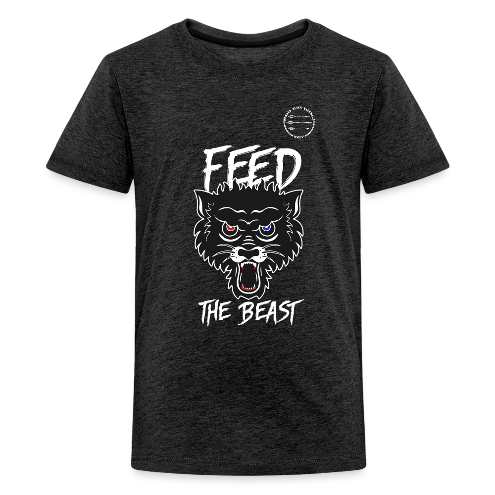 Kids' Feed the Beast T-Shirt - charcoal grey