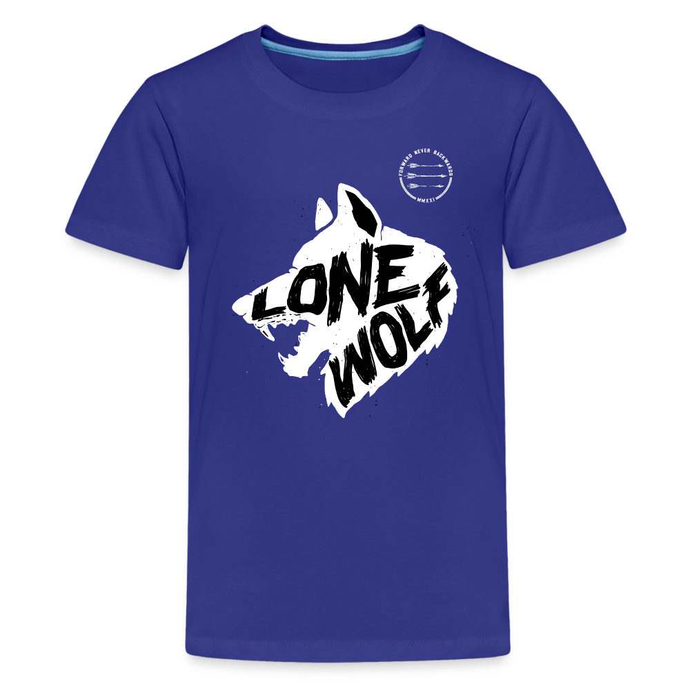 Kids' Lone Wolf Premium T-Shirt - royal blue