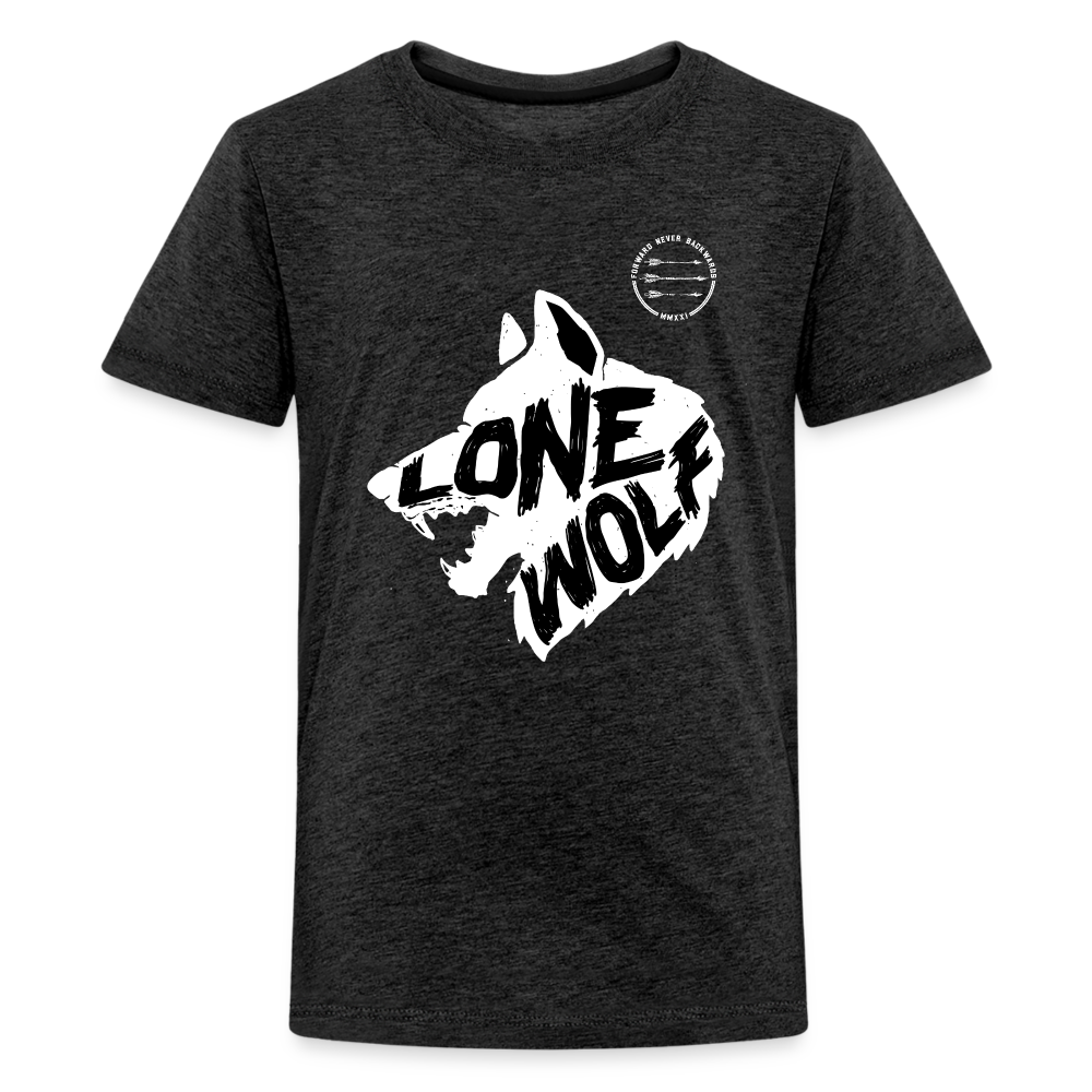 Kids' Lone Wolf Premium T-Shirt - charcoal grey