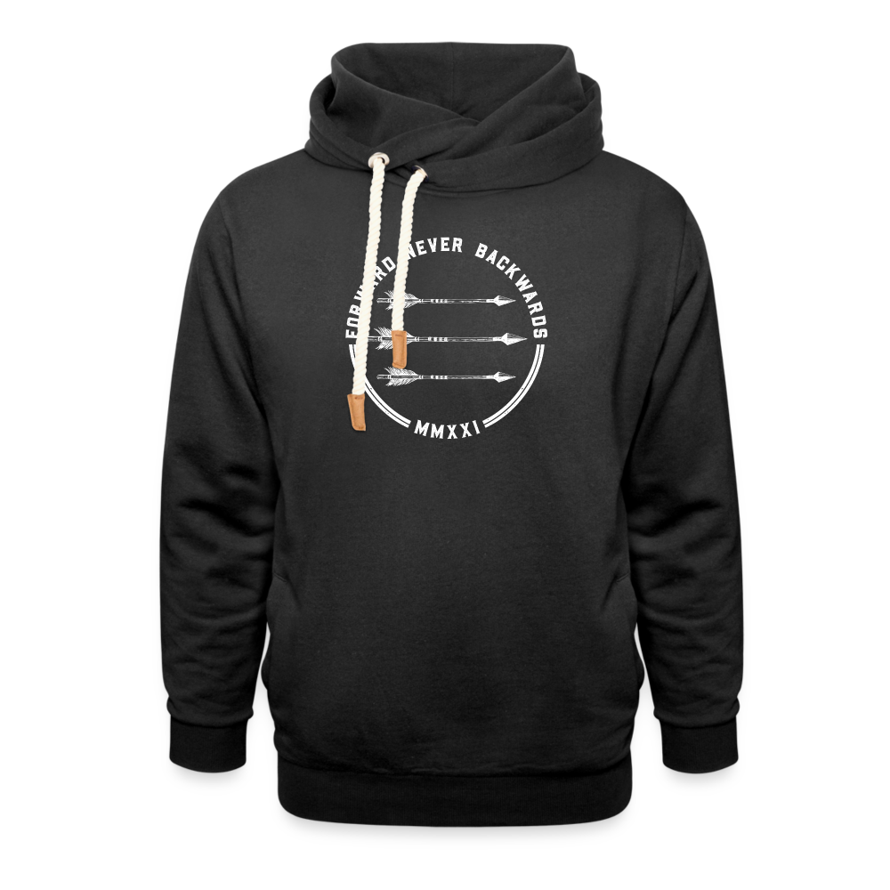 FNB Shawl Collar Hoodie - black