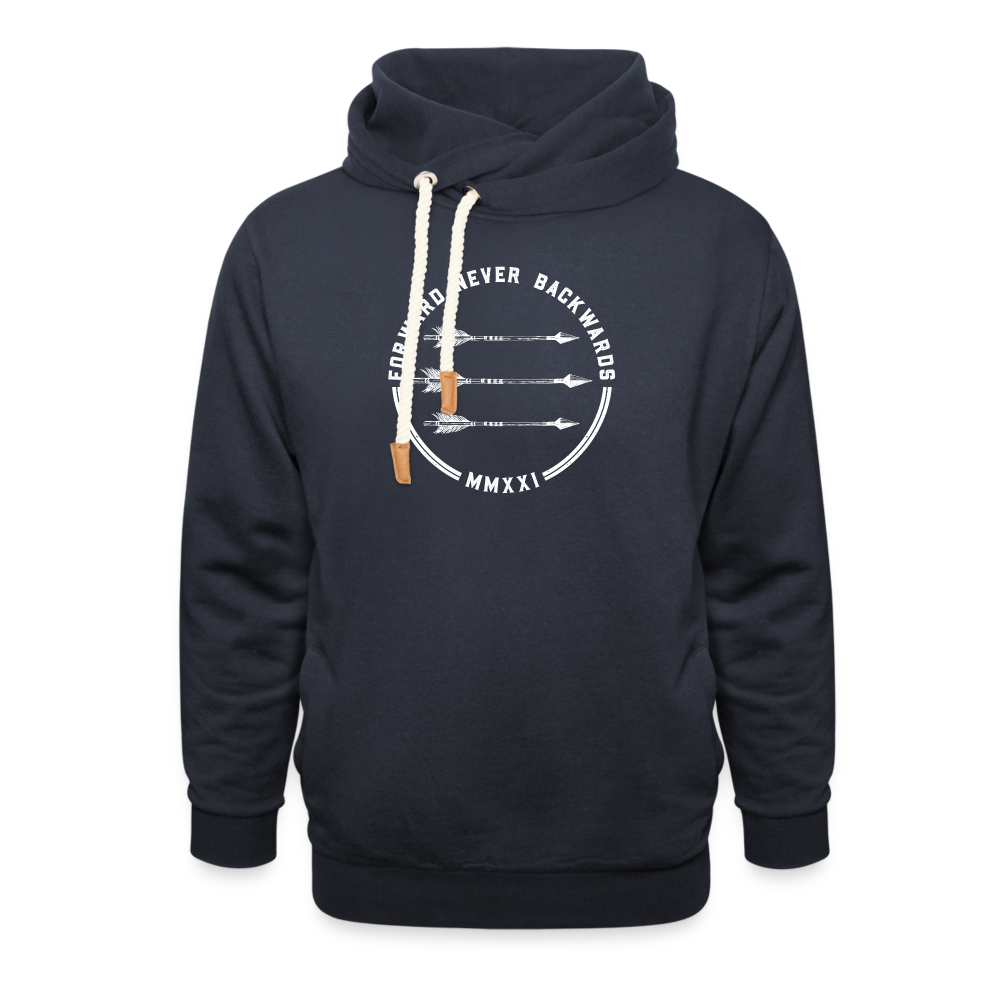 FNB Shawl Collar Hoodie - navy