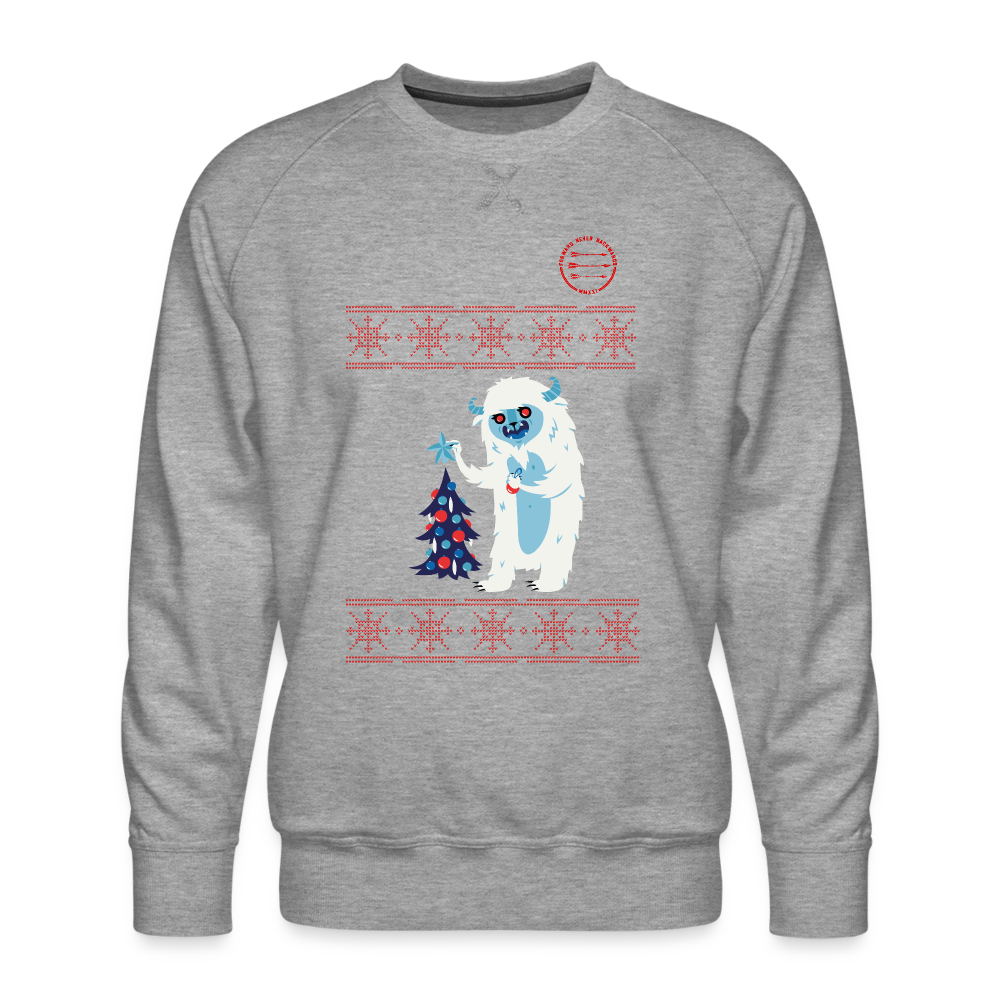 Men’s Ugly Christmas Sweatshirt - heather grey