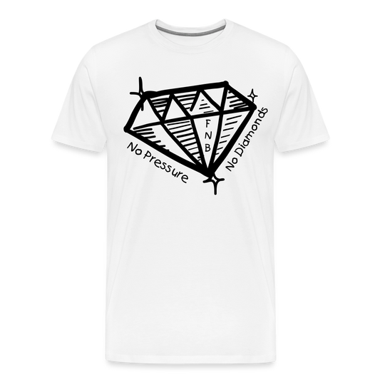 No Pressure No Diamonds T-shirt - white